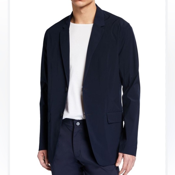 NWT Theory Men Euclid Packable Jacket Blazer Navy Size Medium